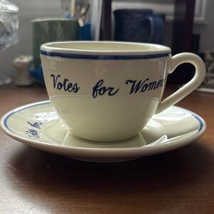 LIKE NEW - Votes for Women Cup & Saucer